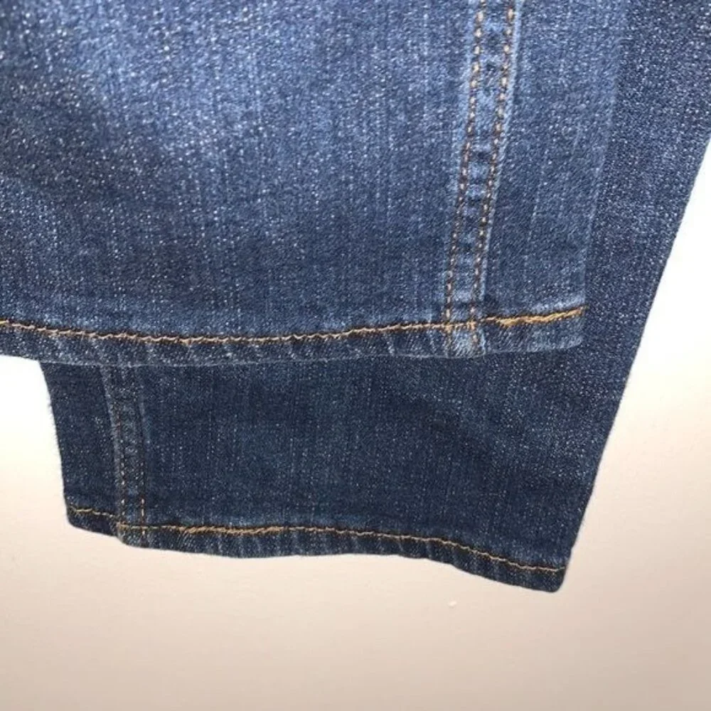 Levis 524 Too Superlow Womens Skinny Jeans Size 15M Dark Wash Denim Cotton Blend - Picture 6 of 13